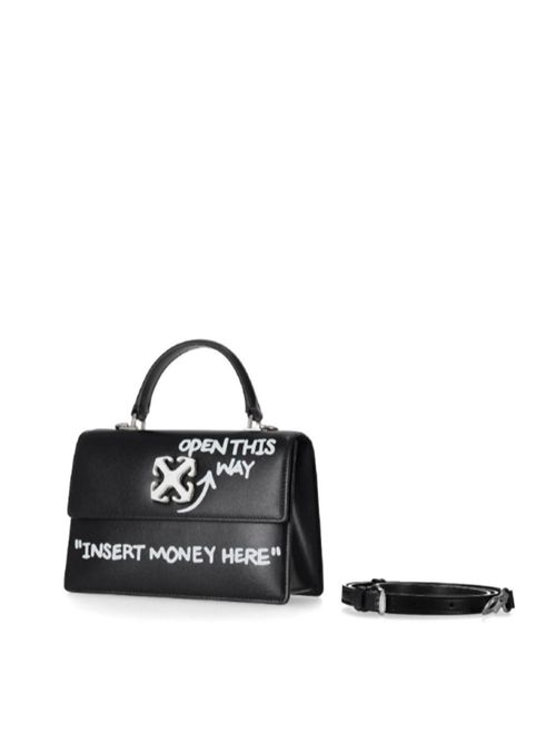 JITNEY 1.4 TOP HANDLE QUOTE OFF-WHITE | OWNP062C99LEA00410011001 BLACK